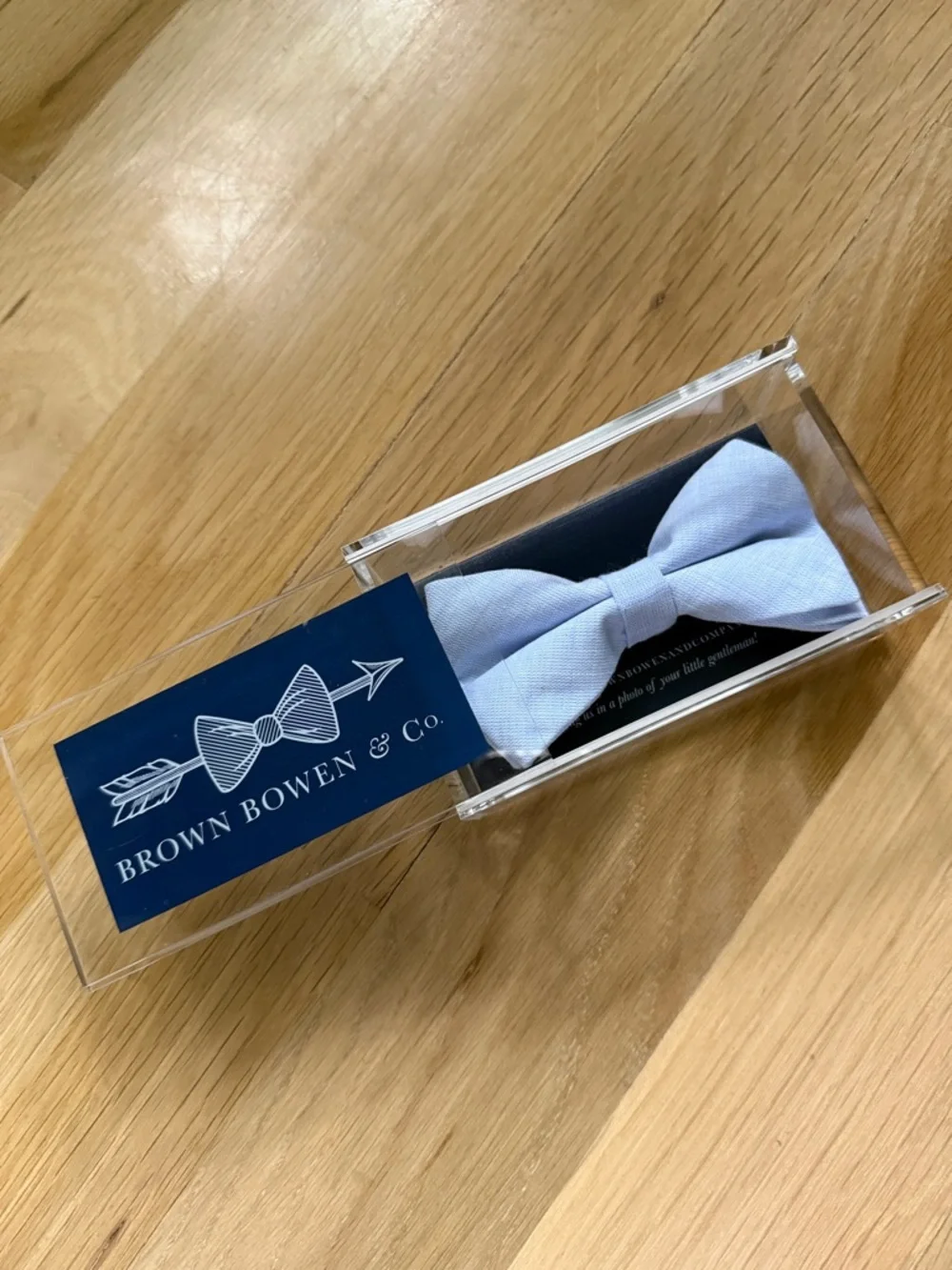 Brown Bowen & Co. Boy's Bowentie – Bluffton Blue Linen
